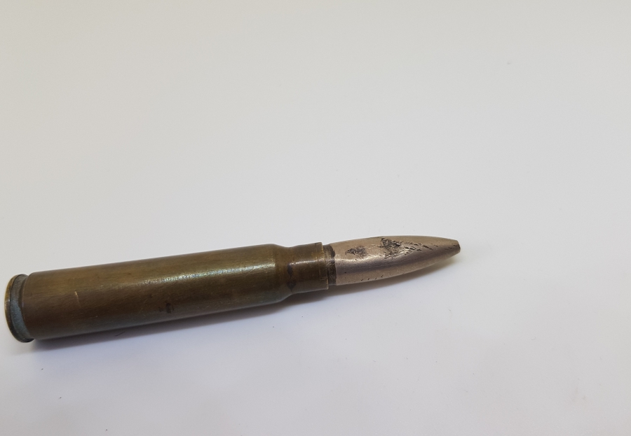 OSMANLI MAVZER MERMİSİNDEN YAPILMIŞ ÇOK NADİR SİPER SANATI NEŞTER