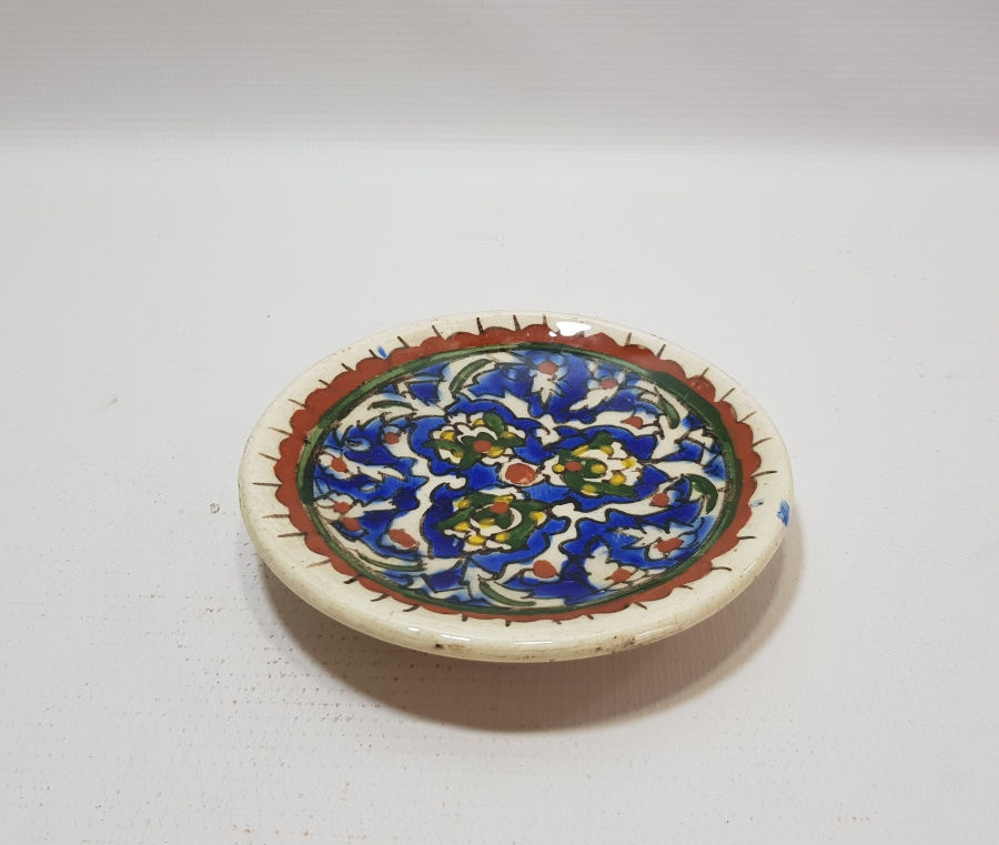 EL BOYAMA ANTİKA KÜTAHYA DUVAR TABAĞI