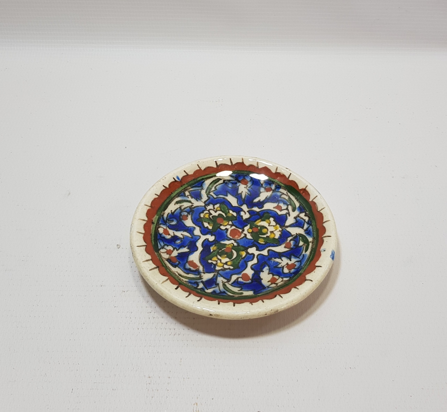 EL BOYAMA ANTİKA KÜTAHYA DUVAR TABAĞI