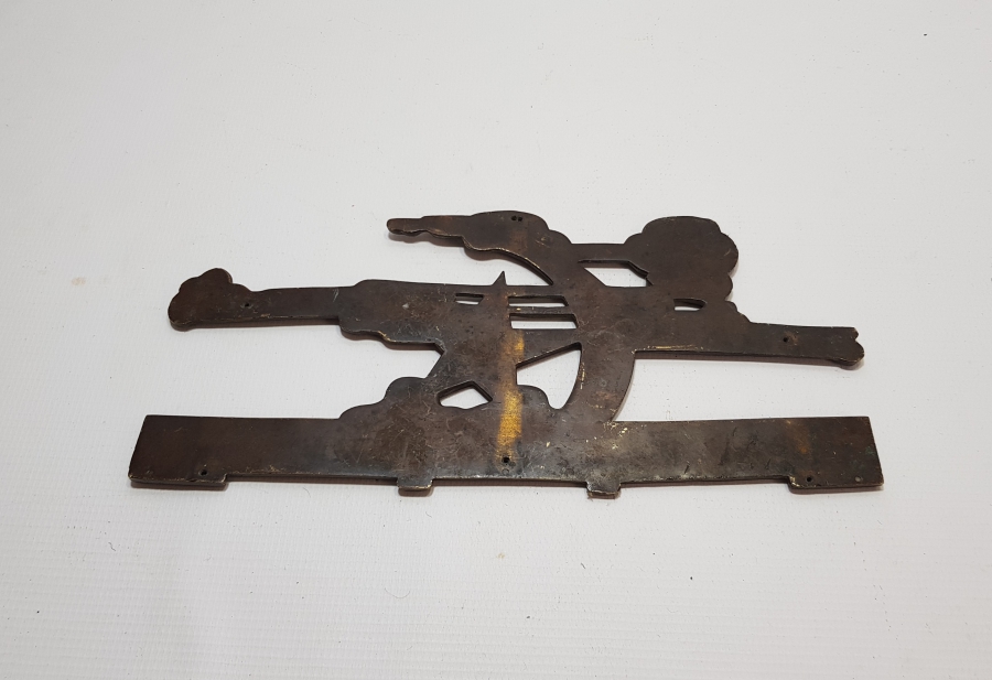 OSMANLI DÖNEMİ ÇOK NADİR AY YILDIZLI TREN LOKOMOTİF ÖN PARÇASI