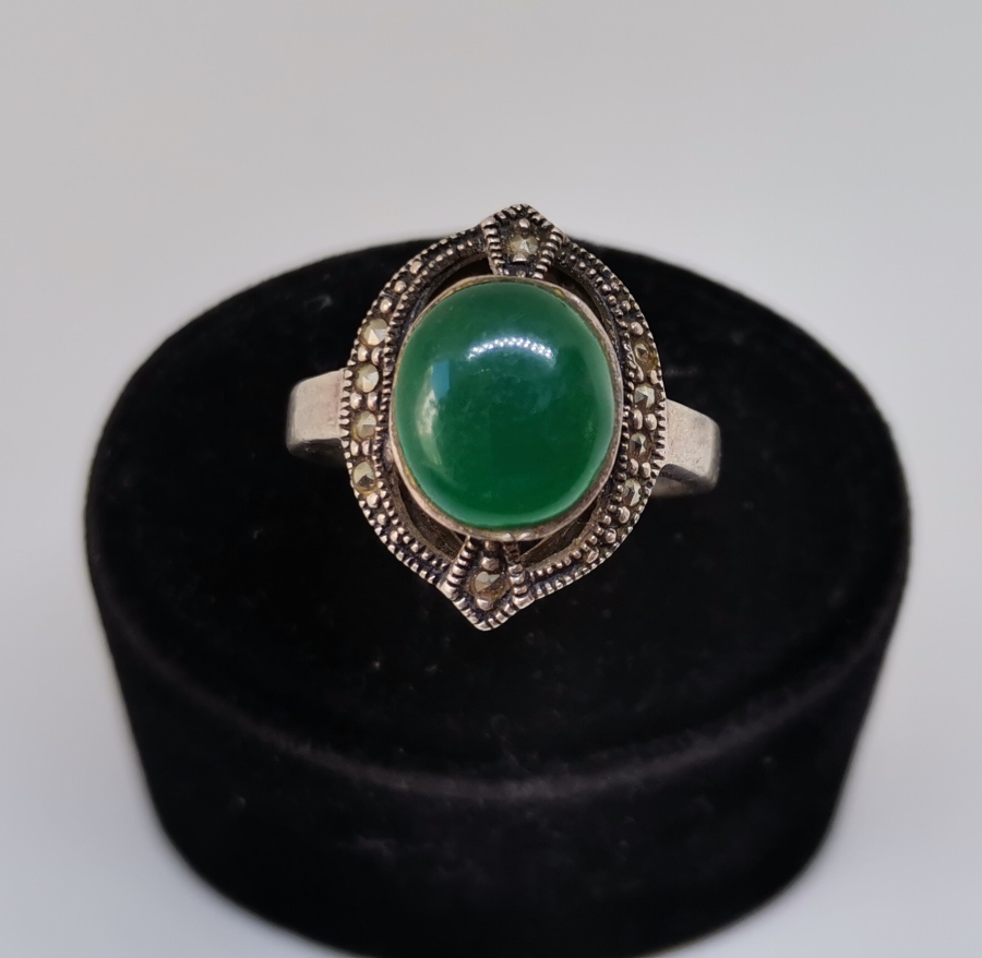YEŞİM TAŞLI GÜMÜŞ YÜZÜK