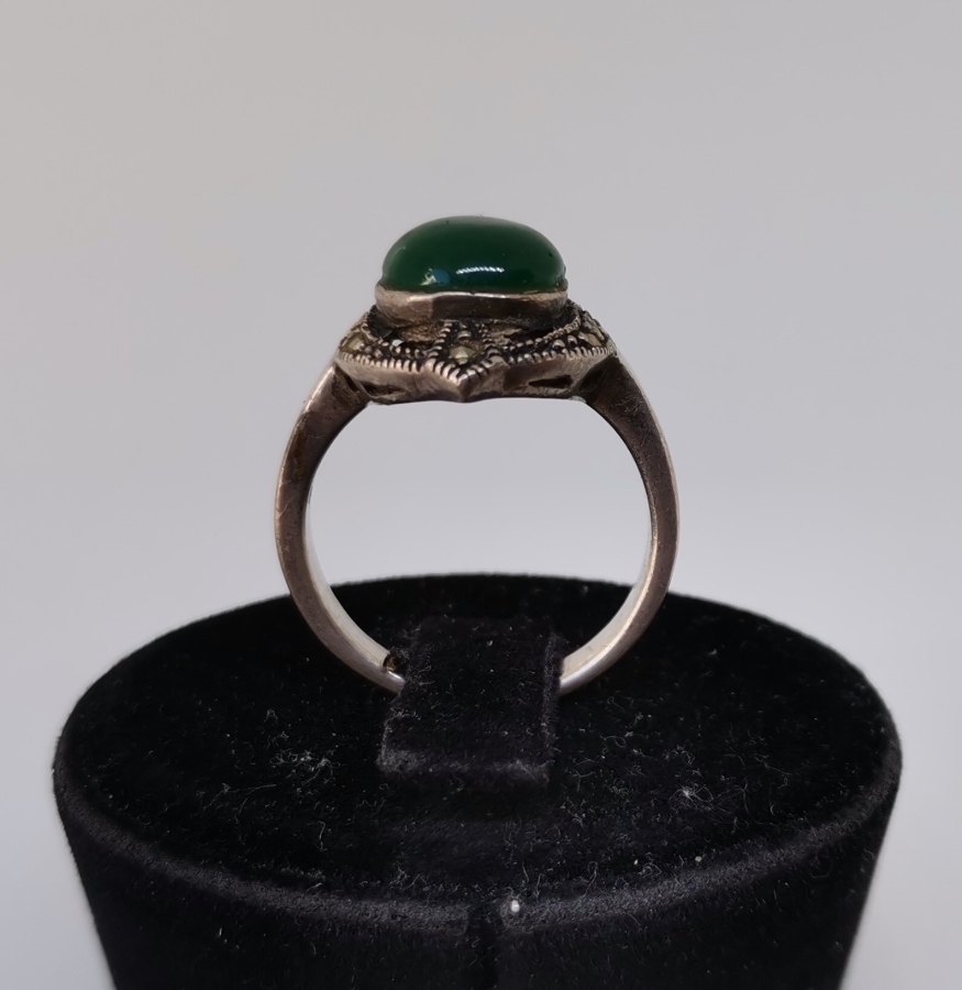 YEŞİM TAŞLI GÜMÜŞ YÜZÜK