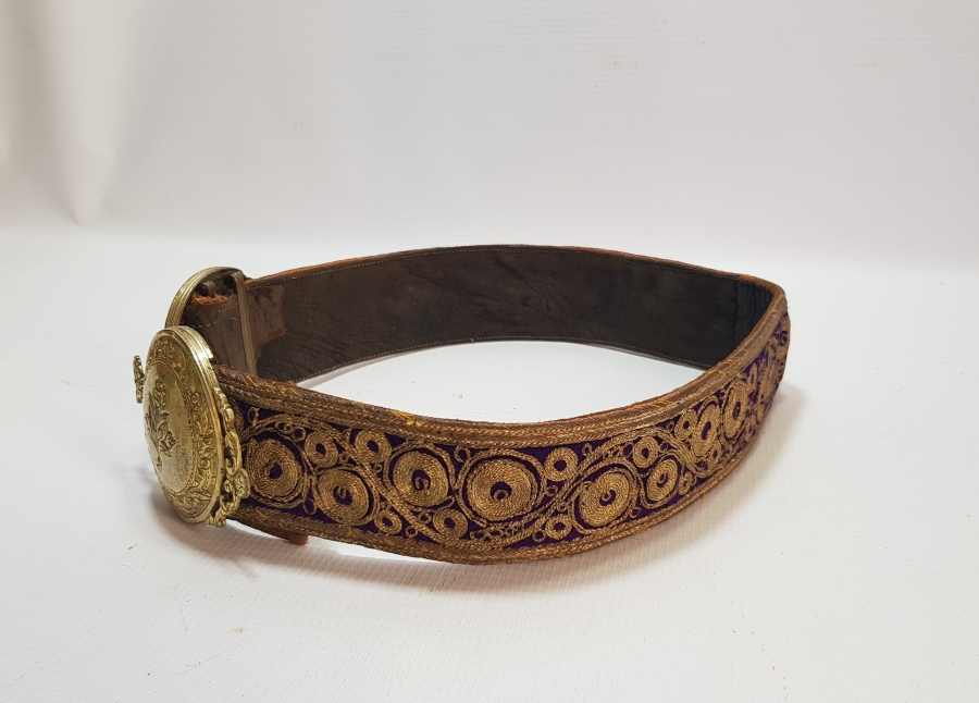 OSMANLI DÖNEMİ ALTIN VERMEYLİ VE GÜMÜŞ SIRMALI GÜMÜŞ GELİN KEMERİ