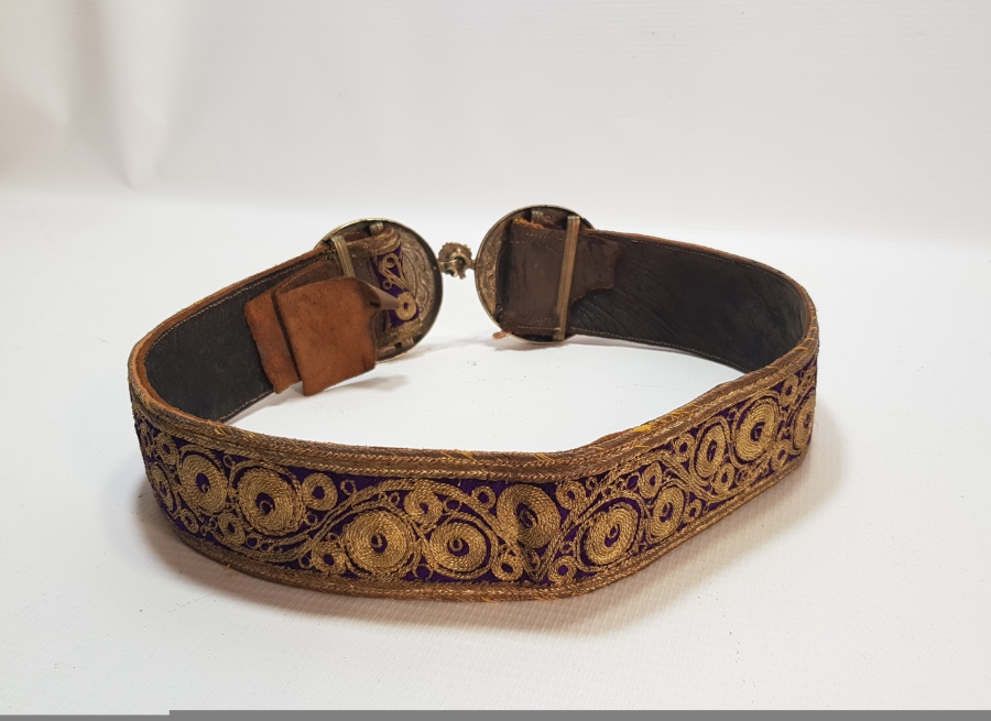 OSMANLI DÖNEMİ ALTIN VERMEYLİ VE GÜMÜŞ SIRMALI GÜMÜŞ GELİN KEMERİ