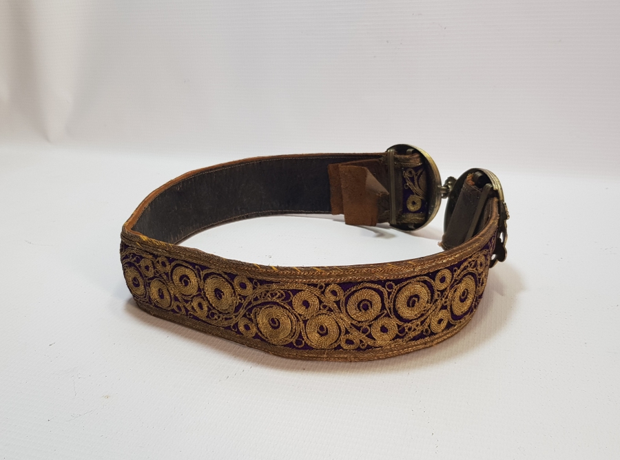 OSMANLI DÖNEMİ ALTIN VERMEYLİ VE GÜMÜŞ SIRMALI GÜMÜŞ GELİN KEMERİ