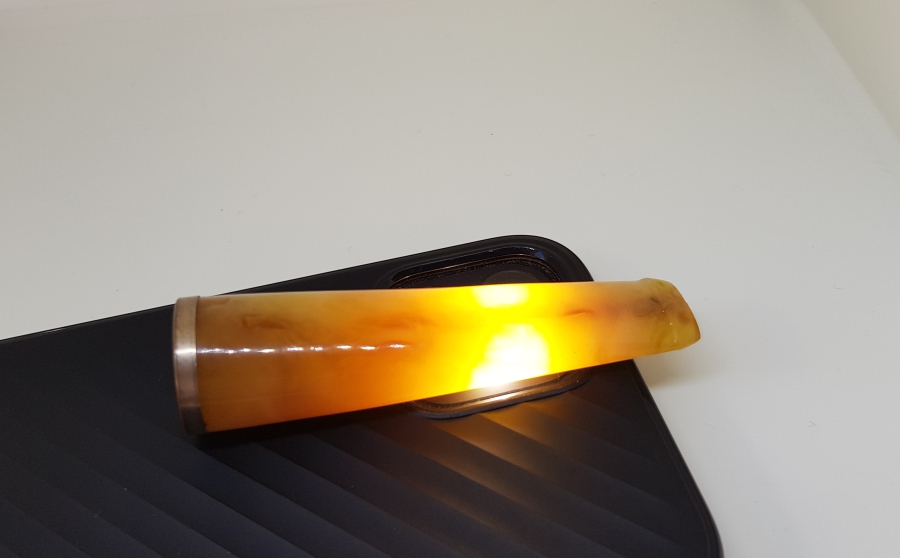 OSMANLI DÖNEMİ SIKMA KEHRİBAR NADİR SİGARA AĞIZLIĞI