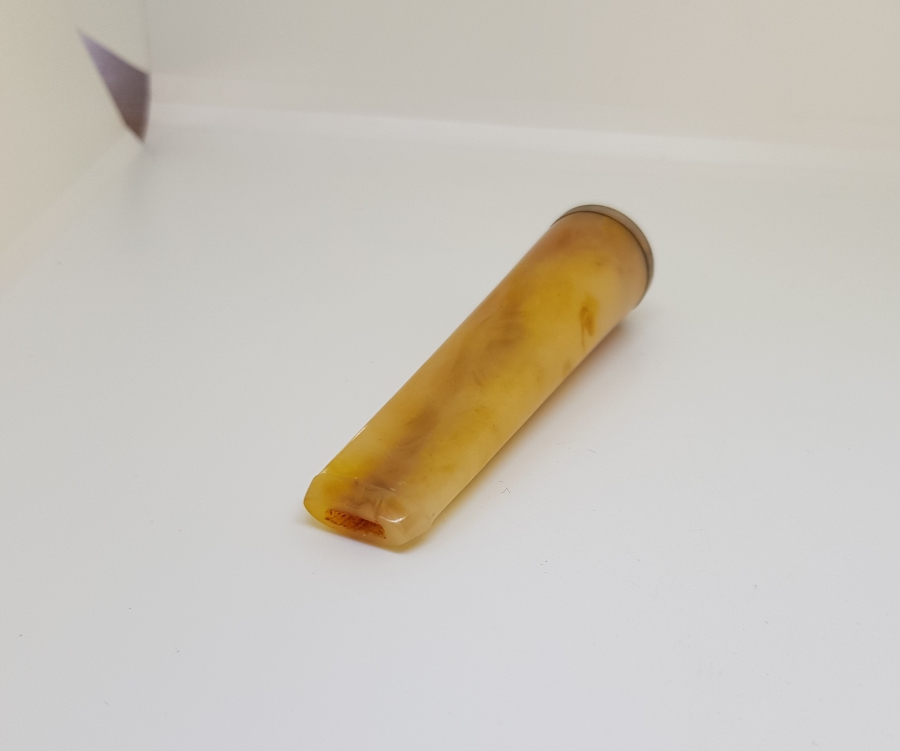 OSMANLI DÖNEMİ SIKMA KEHRİBAR NADİR SİGARA AĞIZLIĞI