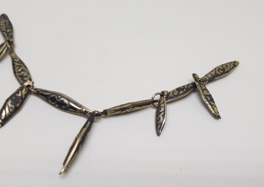 OSMANLI DÖNEMİ ESKİŞEHİR YAPIMI SAVATLI PARÇALARDAN DİZAYN EDİLMİŞ GERDANLIK PARÇASI