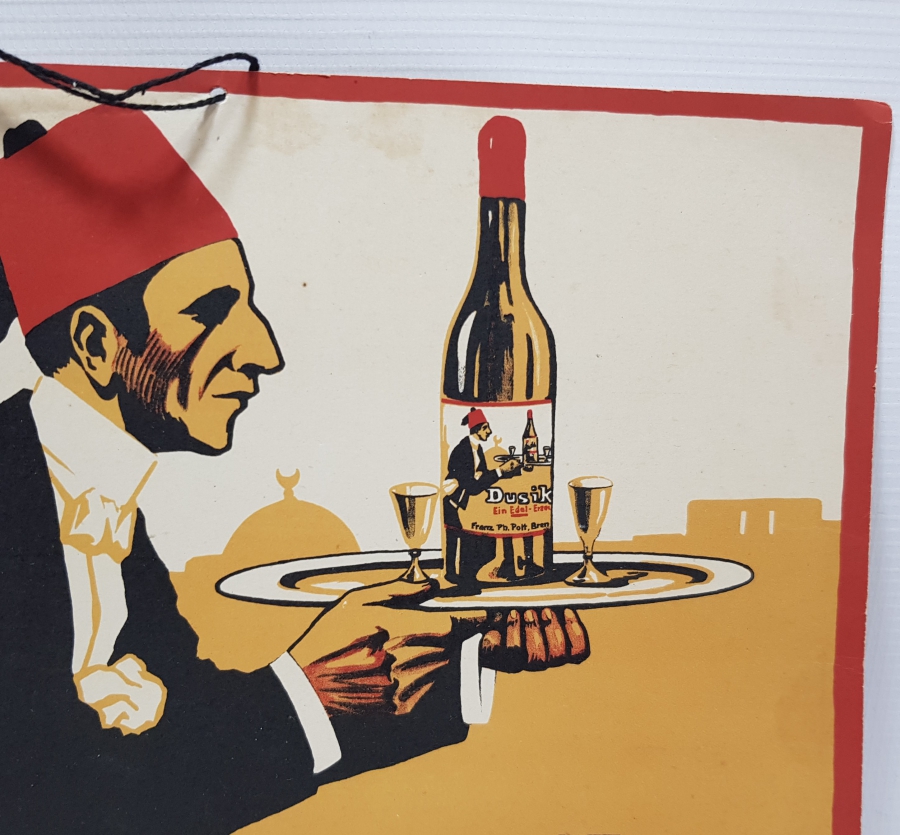 OSMANLI DÖNEMİ ÇOK NADİR DUSİKO RAKISI REKLAM TABELASI