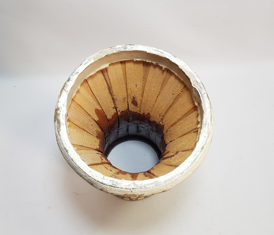 OSMANLI DÖNEMİ EL YAPIMI MARKUTERİ İŞÇİLİKLİ DARBUKA