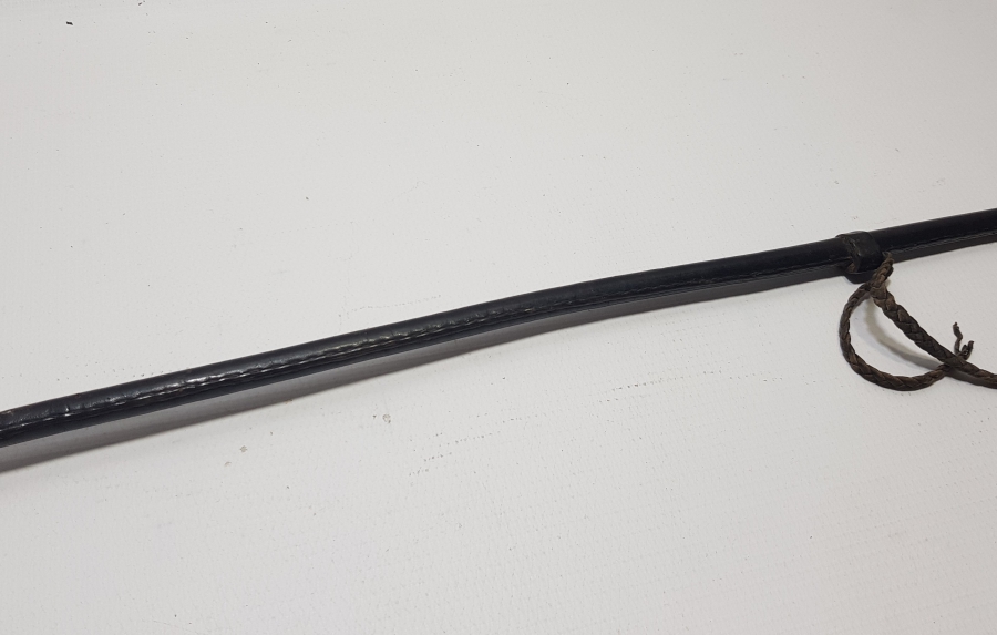 OSMANLI DÖNEMİ DERİDEN MAMUL NADİR FORMDA SUBAY AT KAMÇISI