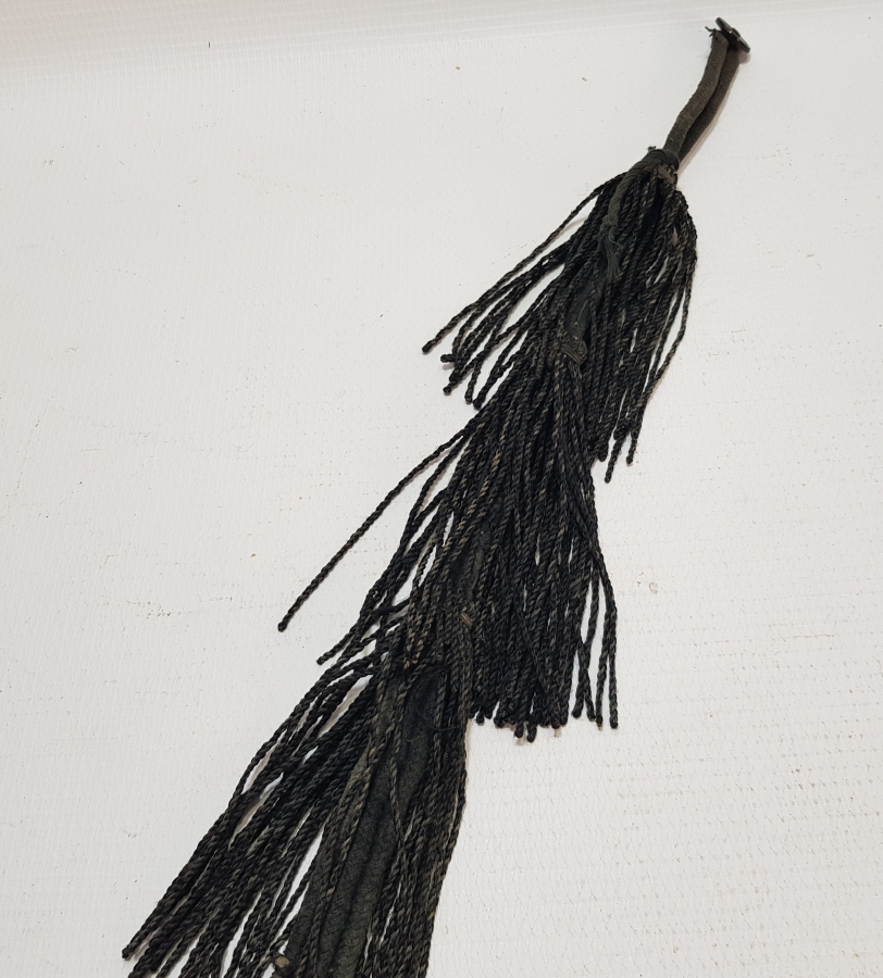 ÜZERİ OPAL BONCUKLARLA SÜSLÜ İPEK İBRİŞİM ÇOK NADİR VAN YÖRESİ GELİN SAÇI - FES SÜSÜ