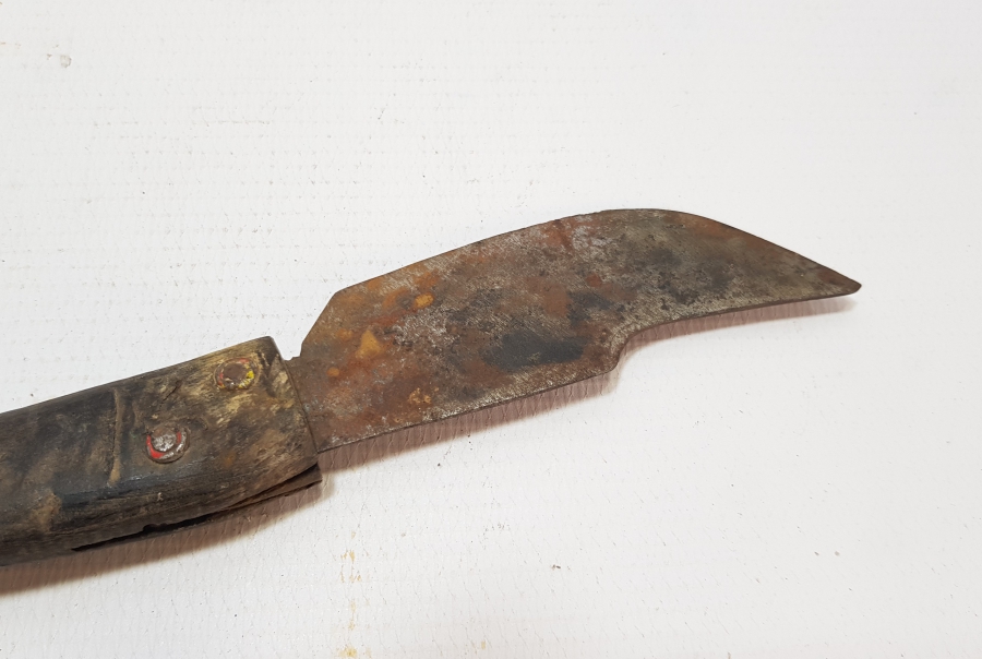 OSMANLI DÖNEMİ DAĞ KEÇİSİ BOYNUZU SAPLI NADİR BALIKÇI ÇAKISI