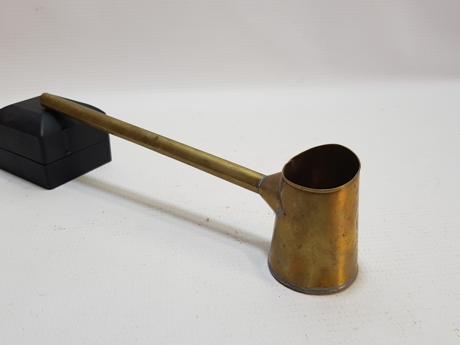 OSMANLI DÖNEMİ SÜLEYMANİYE İŞİ EL YAPIMI ÇOK NADİR SEYYAR KAHVECİ CEZVESİ