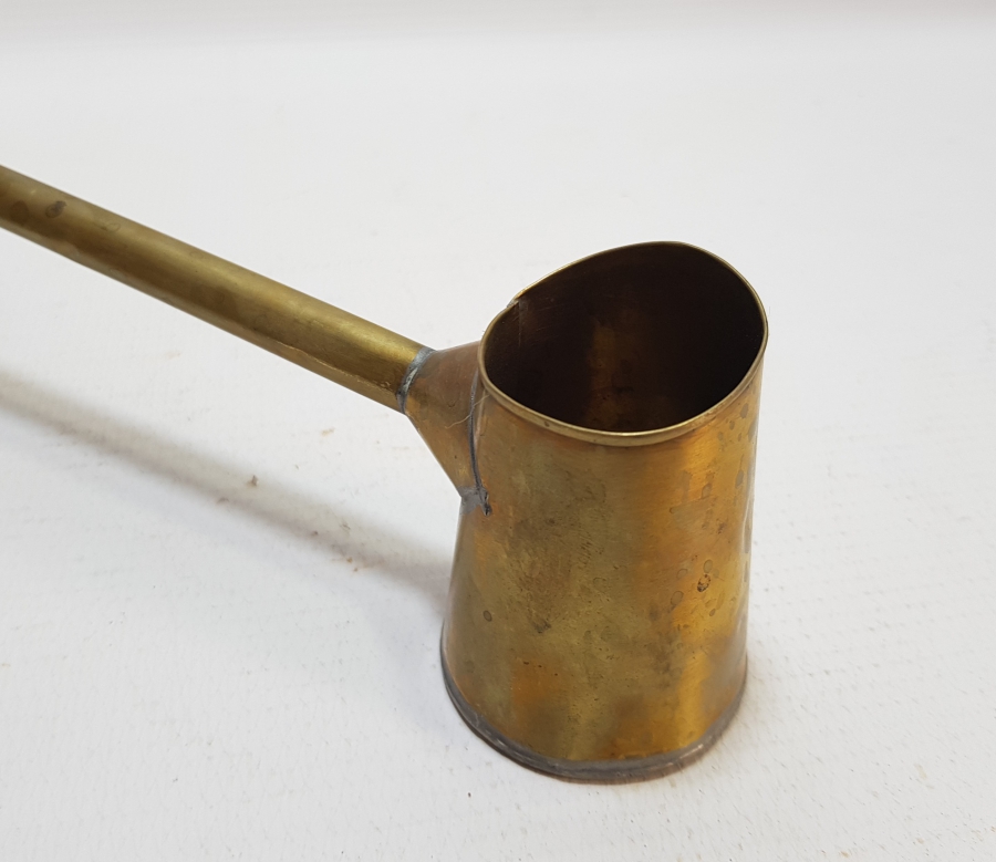 OSMANLI DÖNEMİ SÜLEYMANİYE İŞİ EL YAPIMI ÇOK NADİR SEYYAR KAHVECİ CEZVESİ