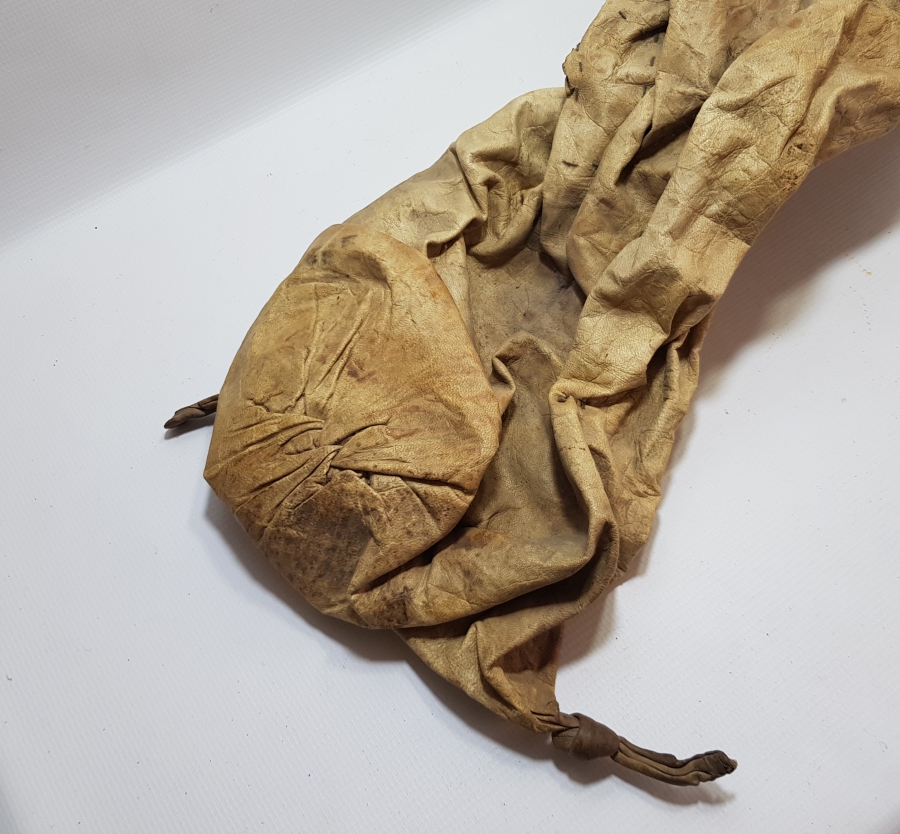 OSMANLI DÖNEMİ ÇOK NADİR DERİ SAKA KÜFESİ - SUCU KÜFESİ