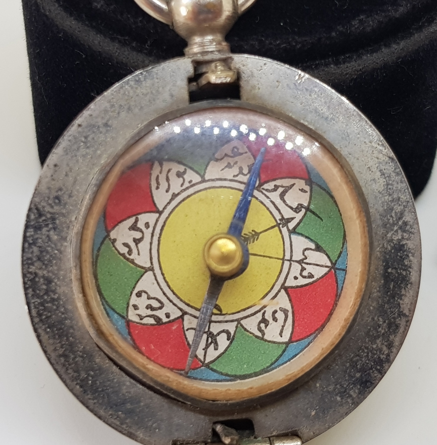 İÇİ VE ÜZERİ OSMANLICA YAZILI OSMANLI DÖNEMİ ÇOK NADİR KIBLENÜMA - PUSULA