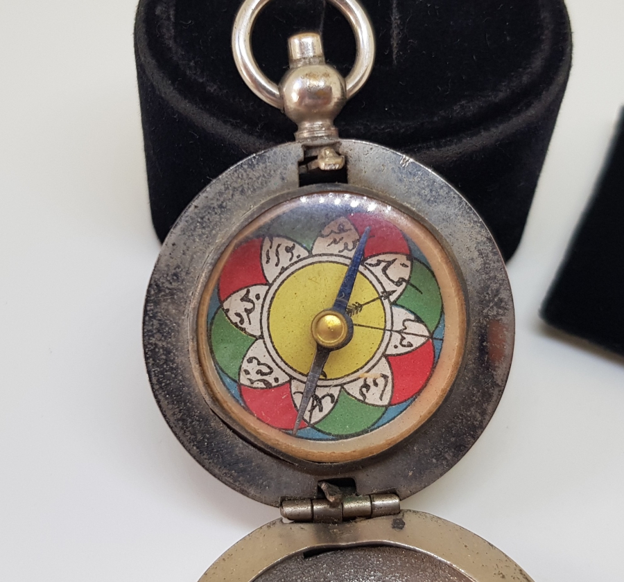 İÇİ VE ÜZERİ OSMANLICA YAZILI OSMANLI DÖNEMİ ÇOK NADİR KIBLENÜMA - PUSULA