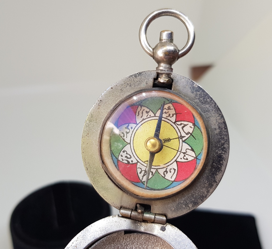 İÇİ VE ÜZERİ OSMANLICA YAZILI OSMANLI DÖNEMİ ÇOK NADİR KIBLENÜMA - PUSULA