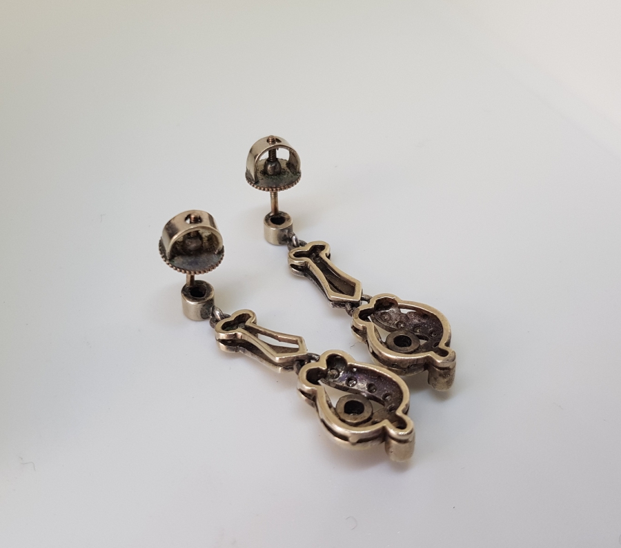 OSMANLI DÖNEMİ ÇOK NADİR PIRLANTA TAŞLI ALTIN KÜPE