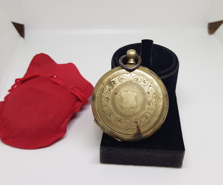 AVCI KASA ARKADAN KURMALI ANTİKA CEP SAATİ