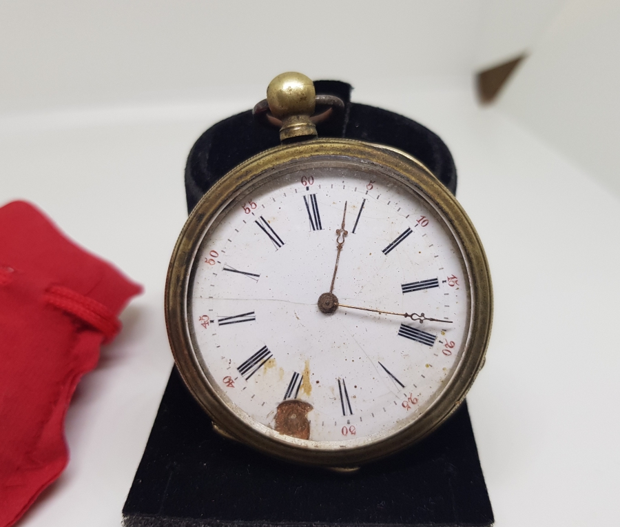 AVCI KASA ARKADAN KURMALI ANTİKA CEP SAATİ