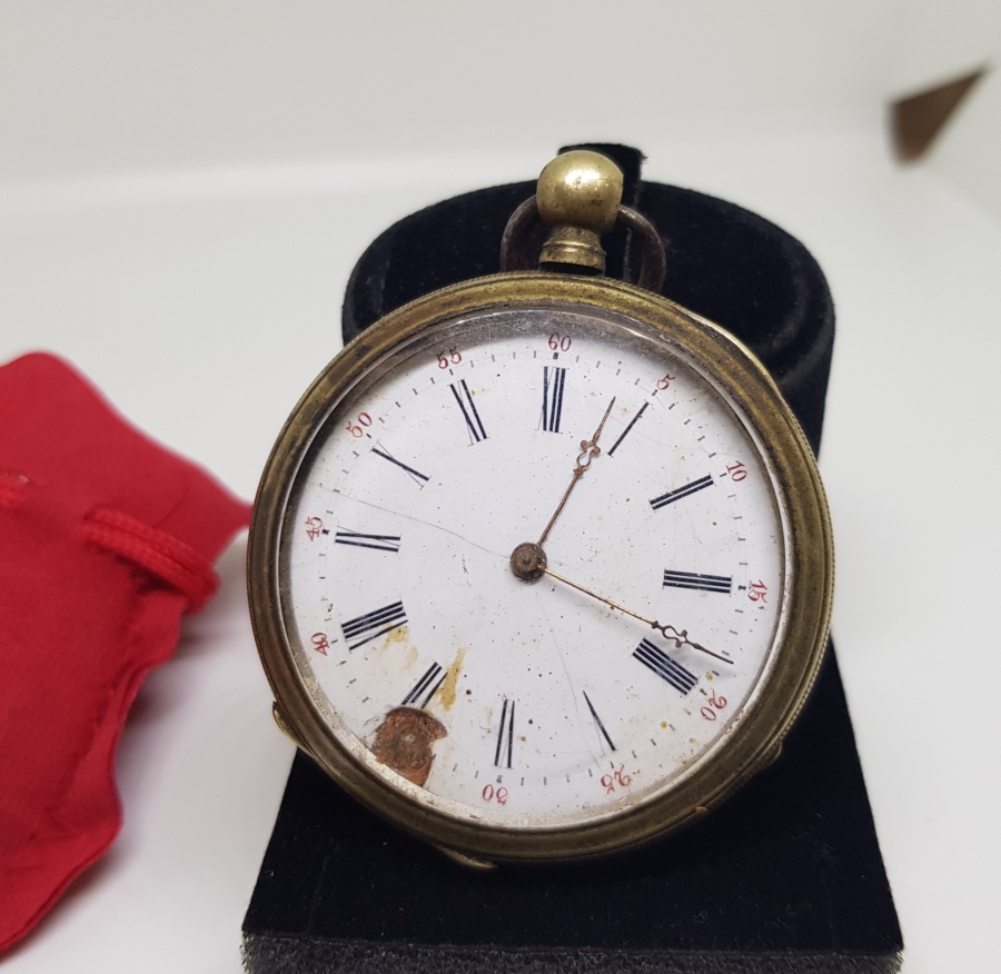 AVCI KASA ARKADAN KURMALI ANTİKA CEP SAATİ