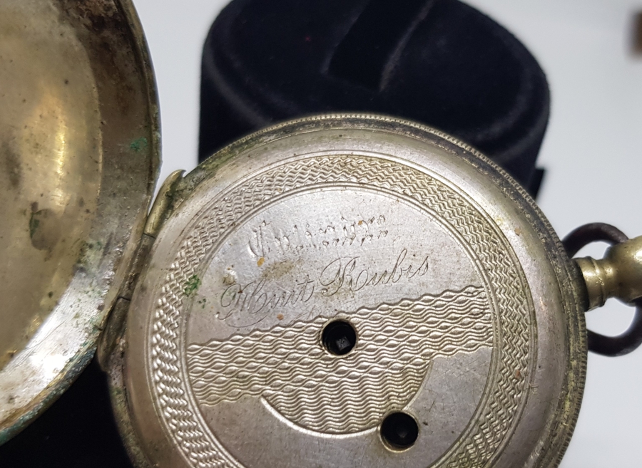 AVCI KASA ARKADAN KURMALI ANTİKA CEP SAATİ