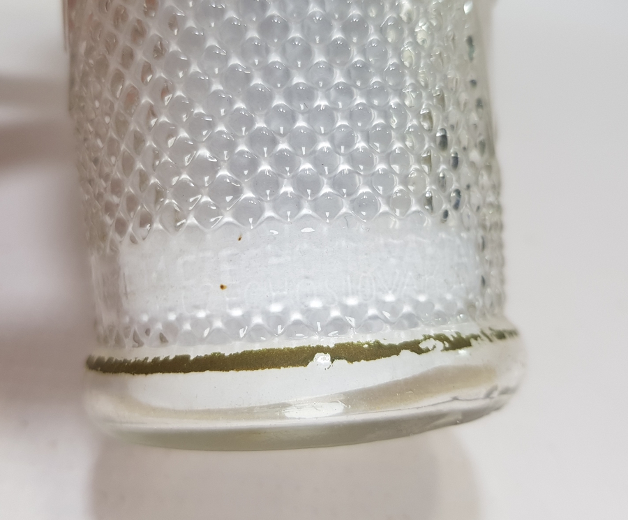 MEŞRUTİYET SANCAĞI FORMUNDA VE RUMCA AFİYET OLSUN EFENDİM YAZILI OSMANLI DÖNEMİ BİLLUR BARDAK