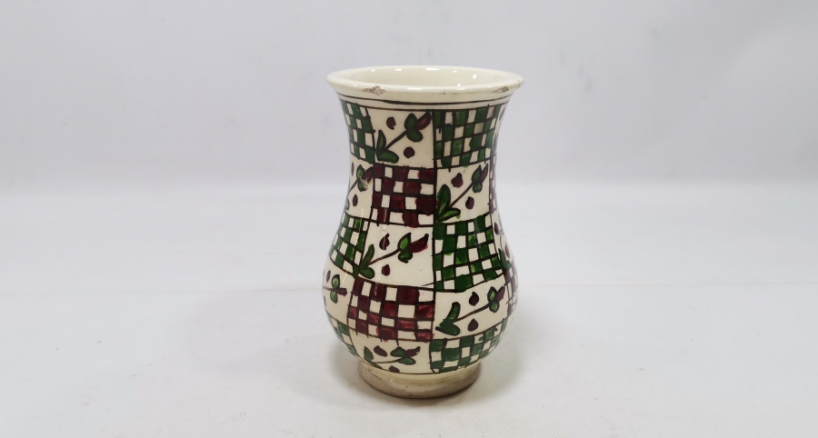 KÜTAHYA İŞİ EL BOYAMA ANTİKA VAZO