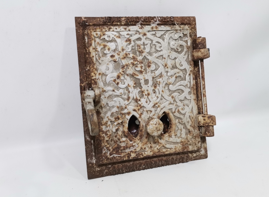 OSMANLI DÖNEMİ ÇOK NADİR KABARTMA İŞÇİLİKLİ SOBA KAPAĞI