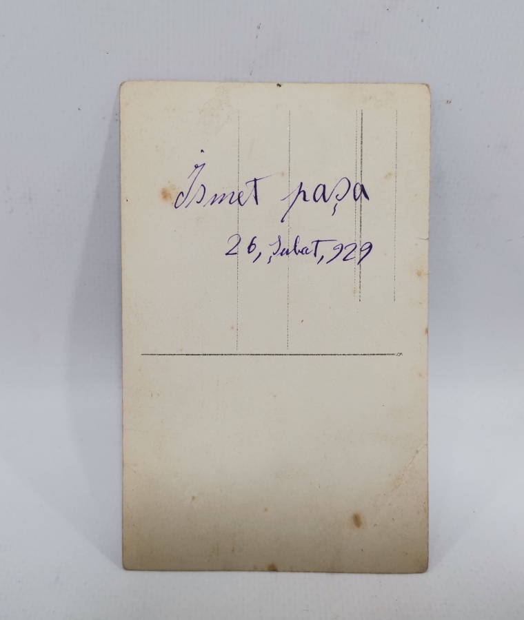 İSMET PAŞA OSMANLI SUBAYI İKEN ÇEKİLMİŞ ÇOK NADİR FOTOĞRAF