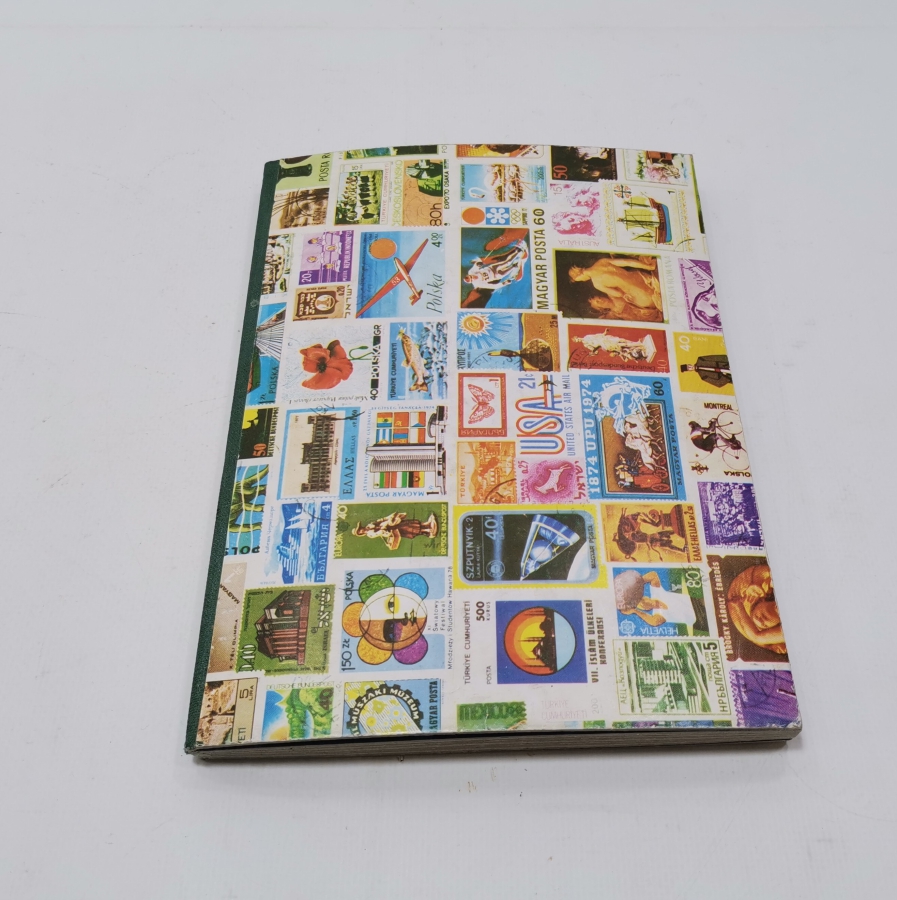 İÇİNDE YERLİ VE YABANCI PULLAR BULUNAN ANTİKA PUL ALBÜMÜ