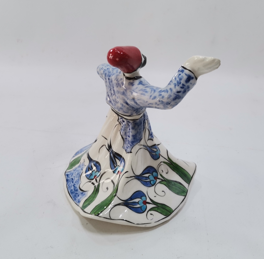 ANTİKA PORSELEN KÜTAHYA İŞİ SEMAZEN FİGÜRÜ