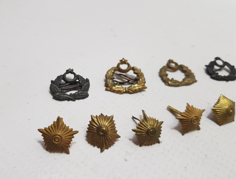 CUMHURİYET BAŞLARI SUBAY KOKART VE ROZET LOTU