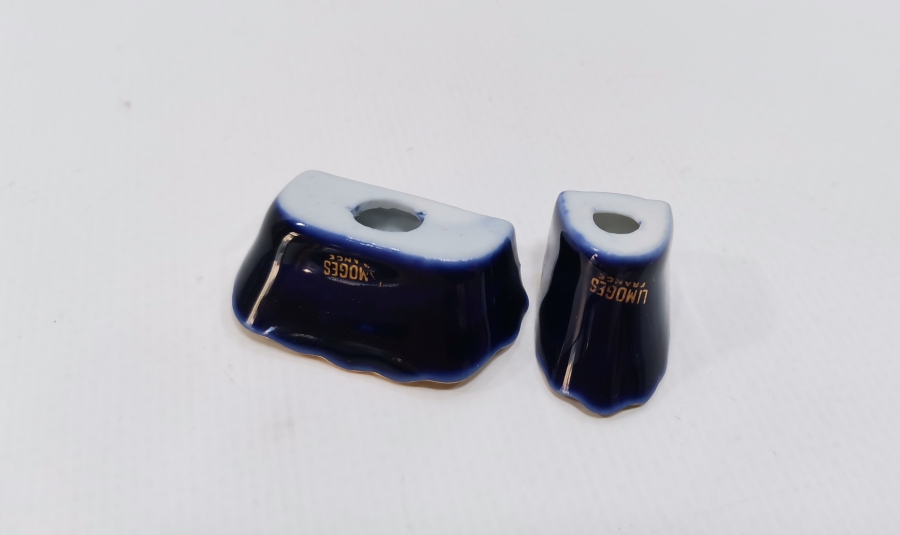 KOLTUK FORMUNDA YAPILMIŞ 2 ADET ANTİKA LİMOGES BİBLO