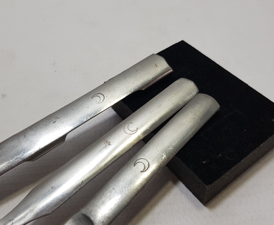 OSMANLI DÖNEMİ ÇOK NADİR HİLAL-İ AHMER ÇATAL BIÇAK KAŞIK SETİ