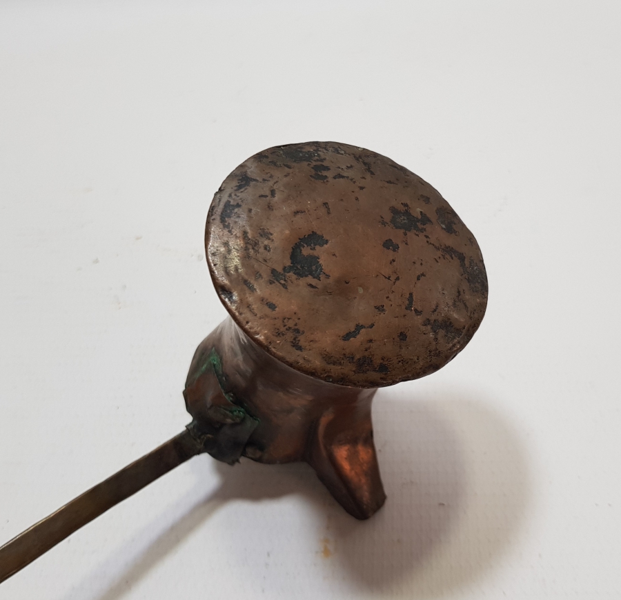 OSMANLI DÖNEMİ SÜLEYMANİYE DAMGALI NADİR KAHVECİ CEZVESİ