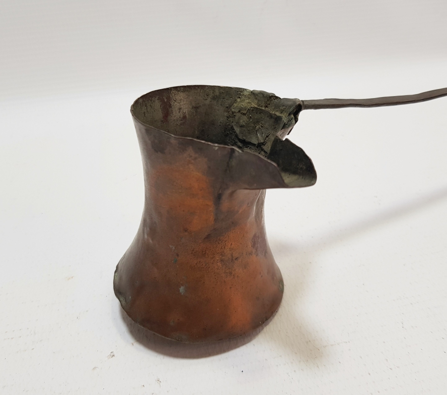 OSMANLI DÖNEMİ SÜLEYMANİYE DAMGALI NADİR KAHVECİ CEZVESİ