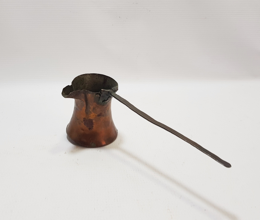 OSMANLI DÖNEMİ SÜLEYMANİYE DAMGALI NADİR KAHVECİ CEZVESİ