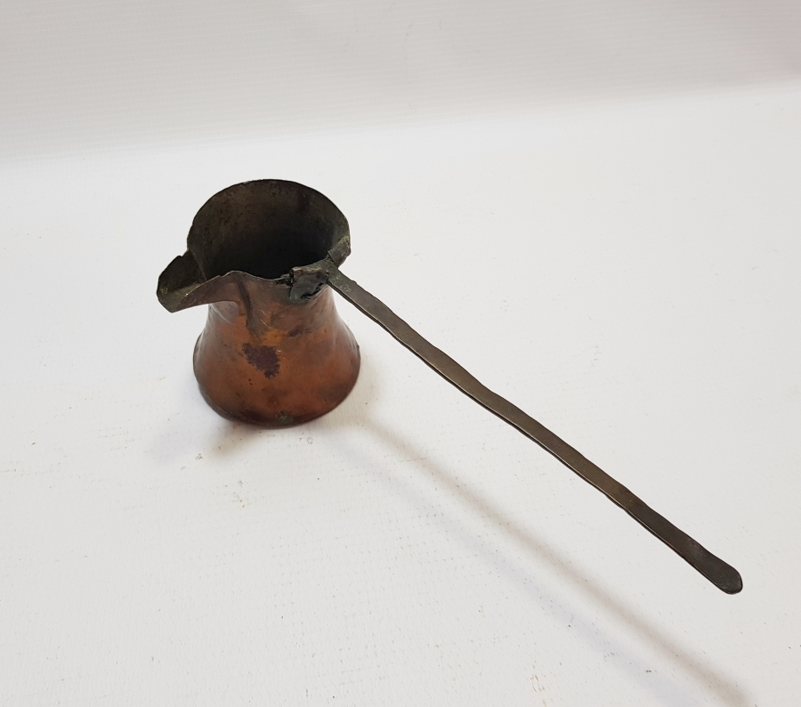 OSMANLI DÖNEMİ SÜLEYMANİYE DAMGALI NADİR KAHVECİ CEZVESİ