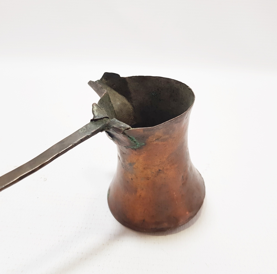 OSMANLI DÖNEMİ SÜLEYMANİYE DAMGALI NADİR KAHVECİ CEZVESİ