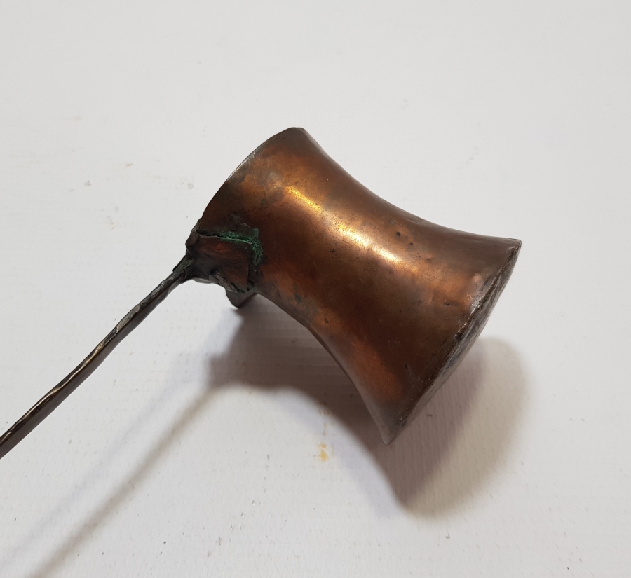 OSMANLI DÖNEMİ SÜLEYMANİYE DAMGALI NADİR KAHVECİ CEZVESİ