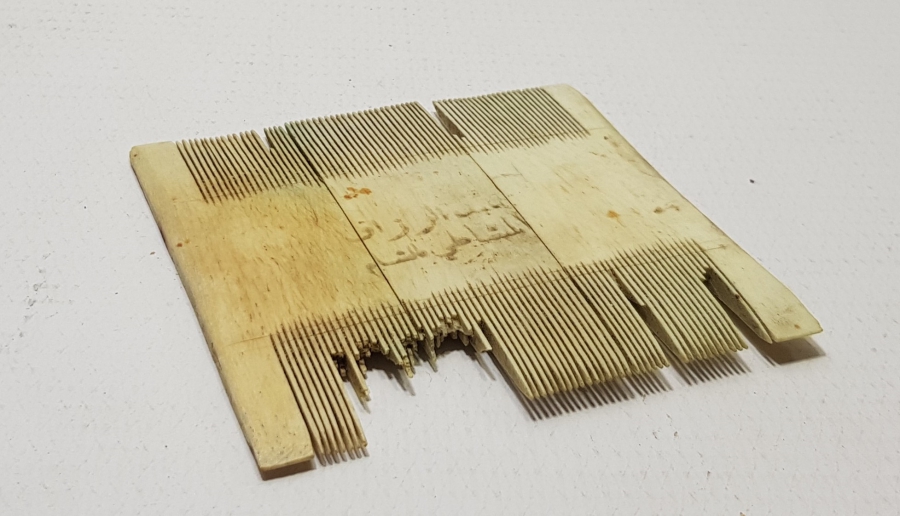 ÜZERİ OSMANLICA YAZILI OSMANLI DÖNEMİ FİLDİŞİ TARAK