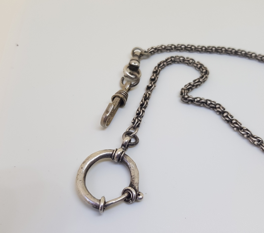 OSMANLI DÖNEMİ ARNAVUT ZİNCİR GÜMÜŞ CEP SAATİ KÖSTEĞİ