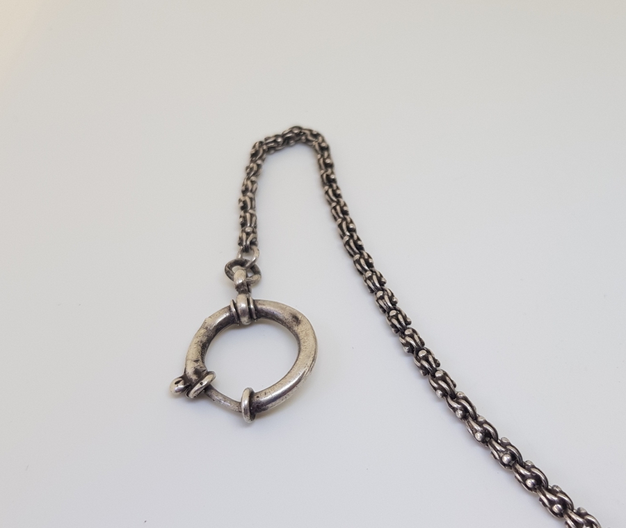 OSMANLI DÖNEMİ ARNAVUT ZİNCİR GÜMÜŞ CEP SAATİ KÖSTEĞİ