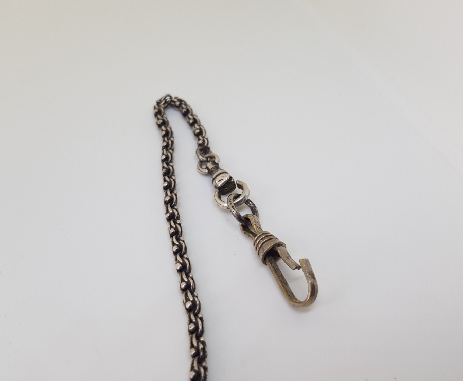 OSMANLI DÖNEMİ ARNAVUT ZİNCİR GÜMÜŞ CEP SAATİ KÖSTEĞİ