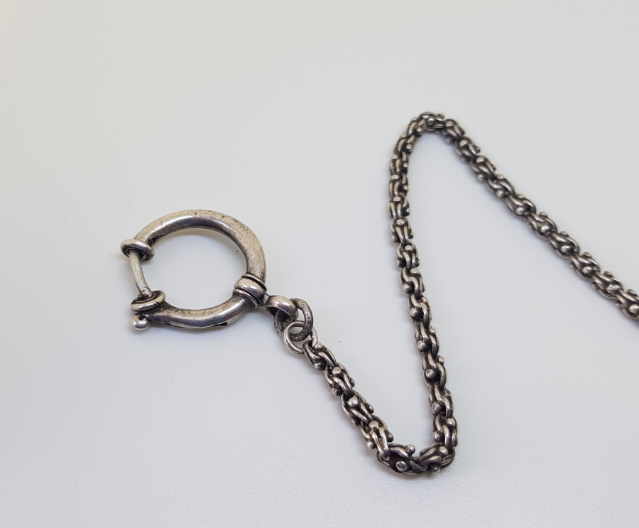 OSMANLI DÖNEMİ ARNAVUT ZİNCİR GÜMÜŞ CEP SAATİ KÖSTEĞİ