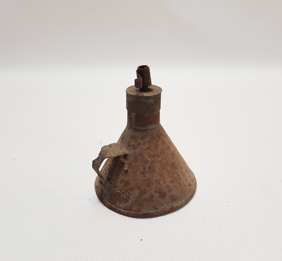 OSMANLI DÖNEMİ EL YAPIMI SİPER İDARE LAMBASI