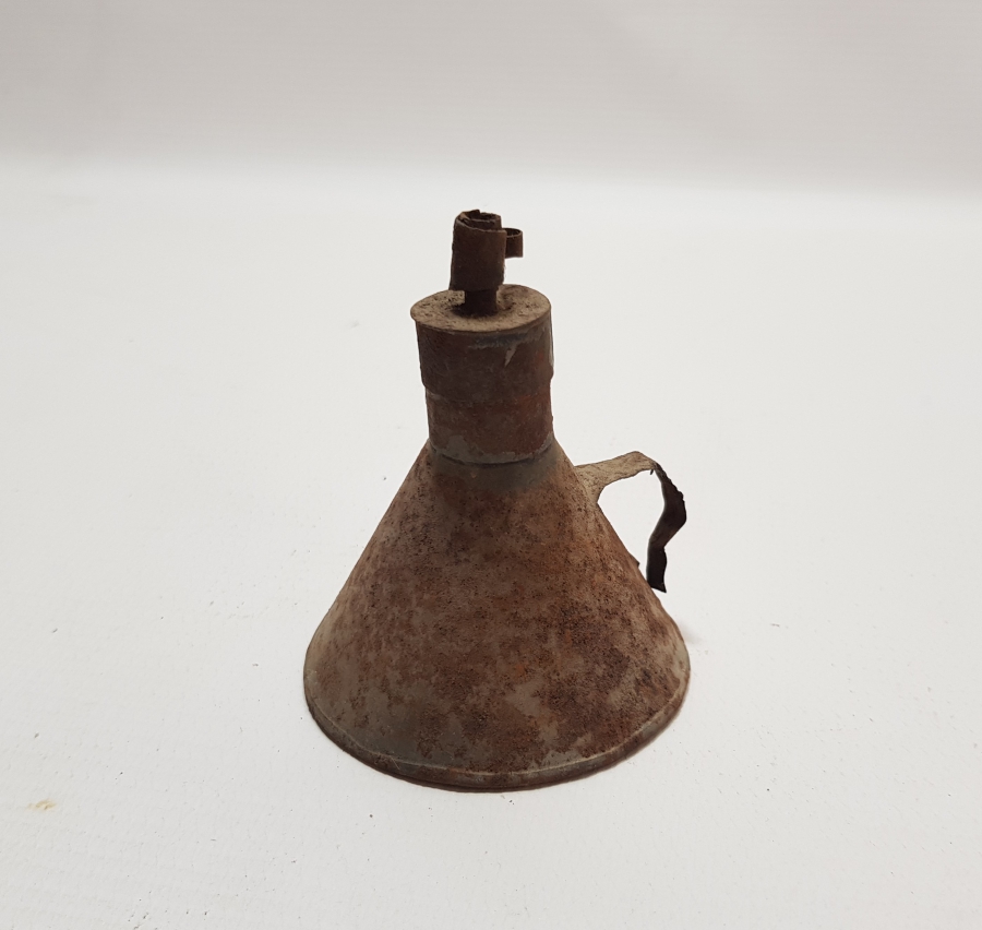 OSMANLI DÖNEMİ EL YAPIMI SİPER İDARE LAMBASI